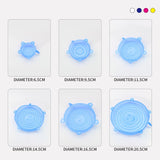 6 Silikon-Stretchdeckel