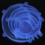 6 Silikon-Stretchdeckel