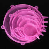 6 Silikon-Stretchdeckel