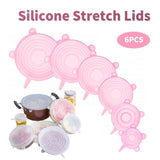 6 Silikon-Stretchdeckel