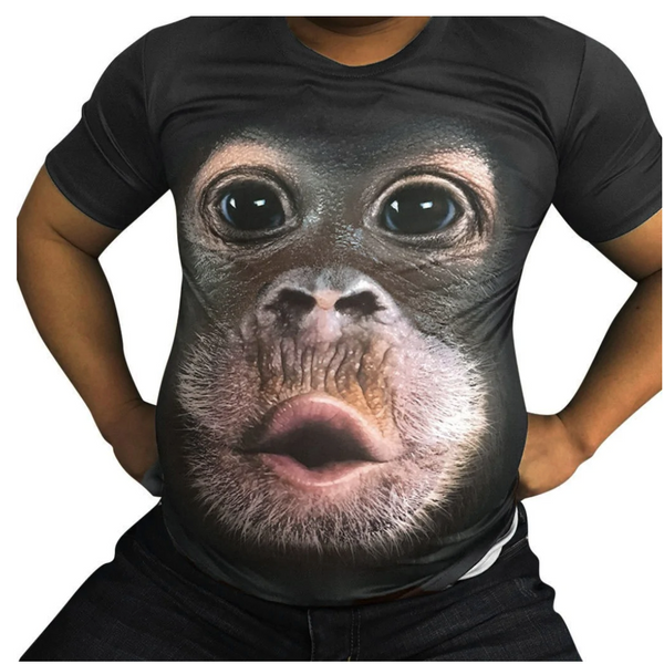 T-Shirt Affe 3D Druck